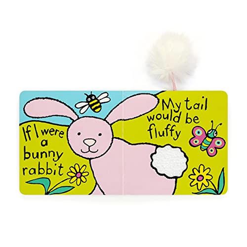 Image of If I were a Rabbit: A Baby Touch and Feel Board Book by Jellycat, Tulip Pink Bunny - Children's Book - Baby Gift