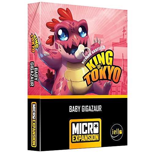 Iello King of Tokyo: Baby Gigazaur Micro Expansion | Juego de mesa familiar | A partir de 8 años | 2-6 jugadores | 30 minutos de tiempo de juego