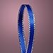 Royal Blue Satin Ribbon with Silver Border, 1/4" X 50Yd