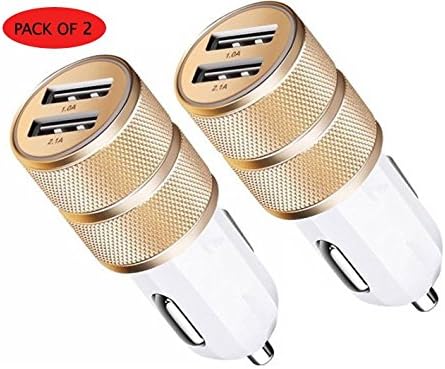 Trucase Usb Car Charger, 2 Port, 3.1 Amp Output,Fast Charge for iphone and android (PACK OF 2)