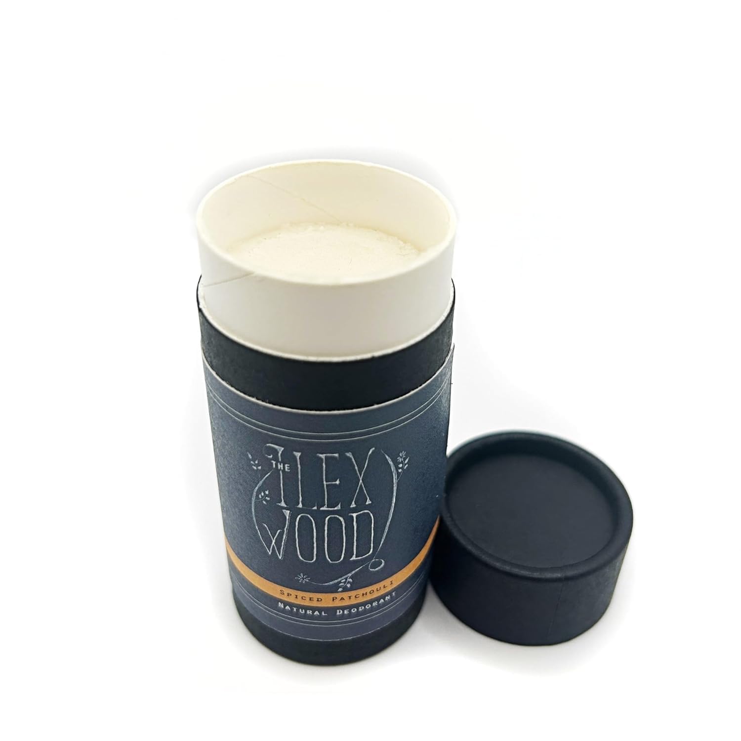The Ilex Wood - Déodorant naturel boisé au patchouli épicé - 70 ml. Dans un tube en carton écologique, végétalien, sans plastique, sans alcool, sans toxines, sans sels d'aluminium et sans cruauté