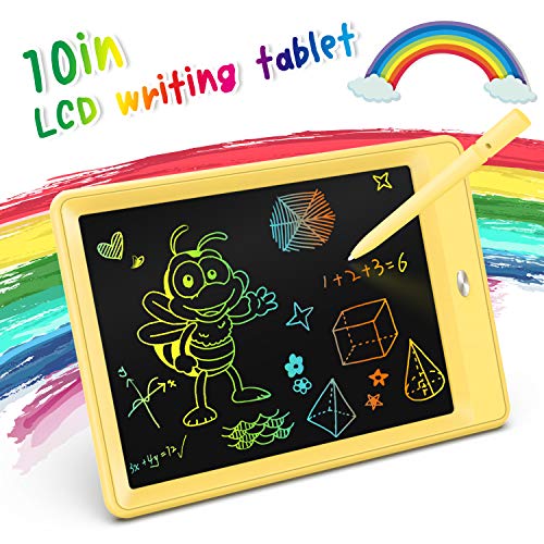 KOKODI LCD Writing Tablet, 10 Inch Toddler Doodle Board Drawing Tablet, Erasable Reusable