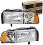 Brock Halogen Combination Headlight and Corner Light Set For Ram Pickup