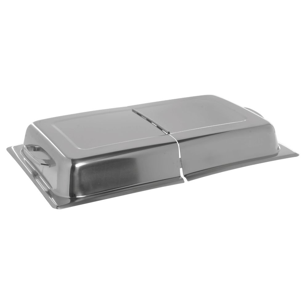 Kratos Full Size 22 Gauge Stainless Steel Hinged Dome Steam Table Pan Cover by HUBERT – Stainless Steel, Silver