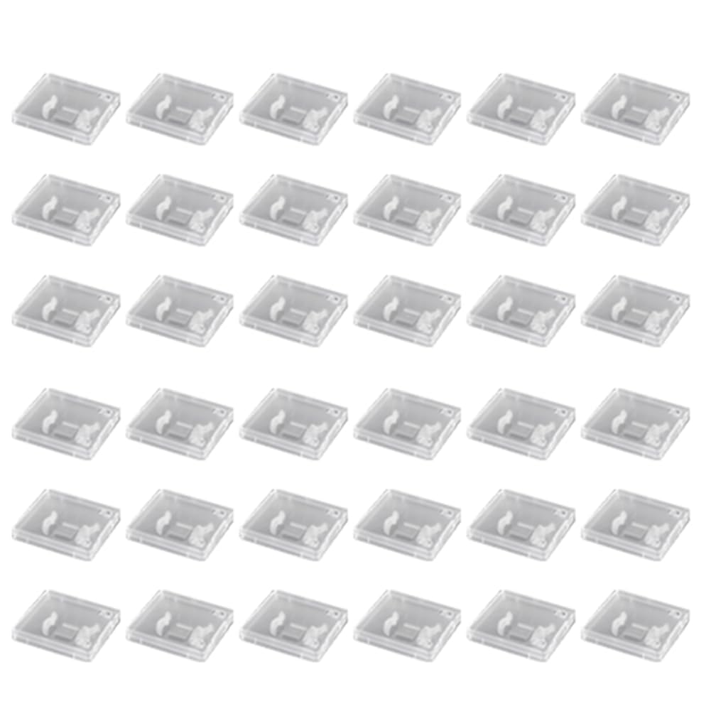 50 Unidades de Cajas Protectoras Transparentes para Unidades Flash USB, Estuche de Almacenamiento A Prueba de Polvo para Unidades de Memoria USB