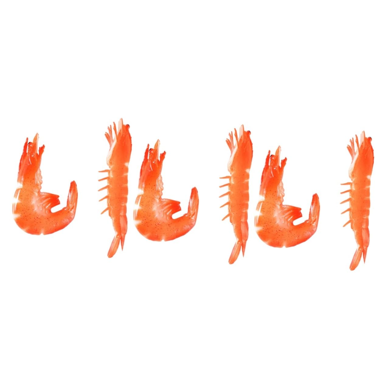 Toddmomy 3sets Lifelike Red Shrimp Food Models Realistic Simulation Props for Education Display for Cognitive Development and Home 2pcs*3