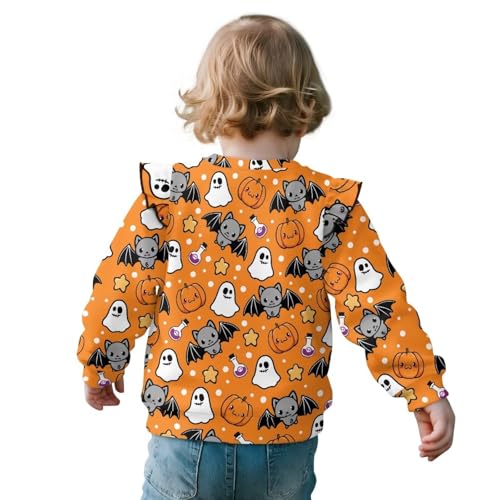 Sweatshirts for Girls Ruffle Long Sleeve Crew Neck Pullover Tops Casual School Sports Shirt Fall Winter Outfits2