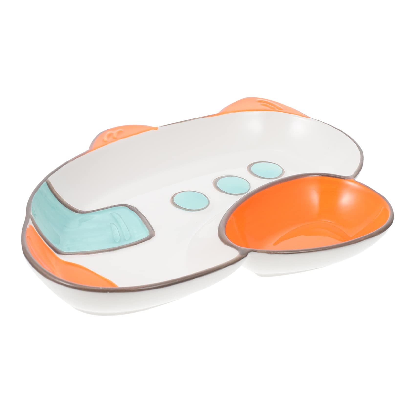 SUPVOX Ceramic Plate Boys and Girls Eating Supply Decorative and Easy to Store