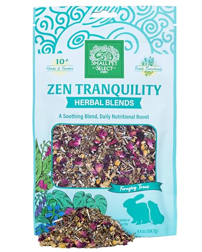 Small Pet Select - Zen Tranquility Herbal Blend, a Natural Herbal Treat for Rabbits and Guinea Pigs, 4.4oz