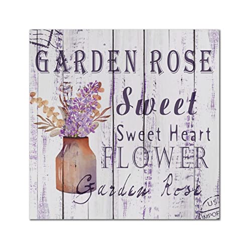 Plaque murale rétro vintage en bois de roses, cadeau pendaison de crémaillère