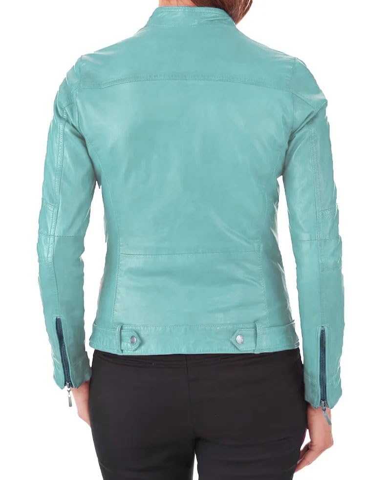 Luis Women Lambskin Leather Jacket Stylish Motorcycle Bomber & Biker Jacket for Women2