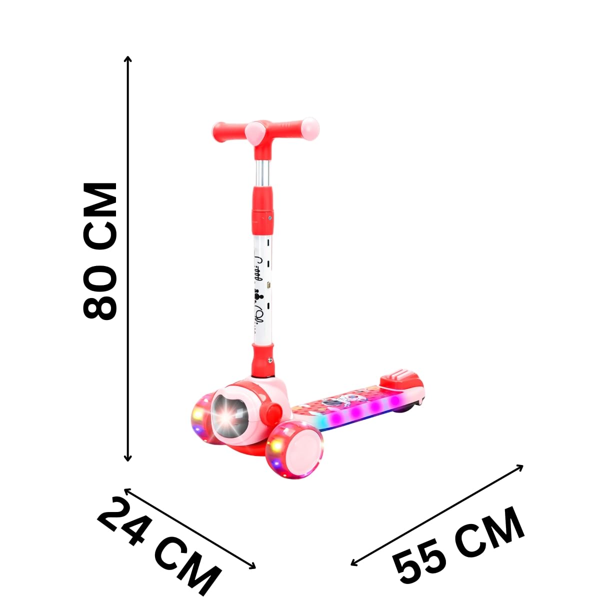 Little Olive 2-in-1 Kids Scooter with LED Wheels - Adjustable