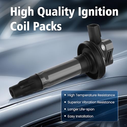 Image of UF553 Ignition Coil Pack & Iridium Spark Plugs for Ford F150 Edge Explorer