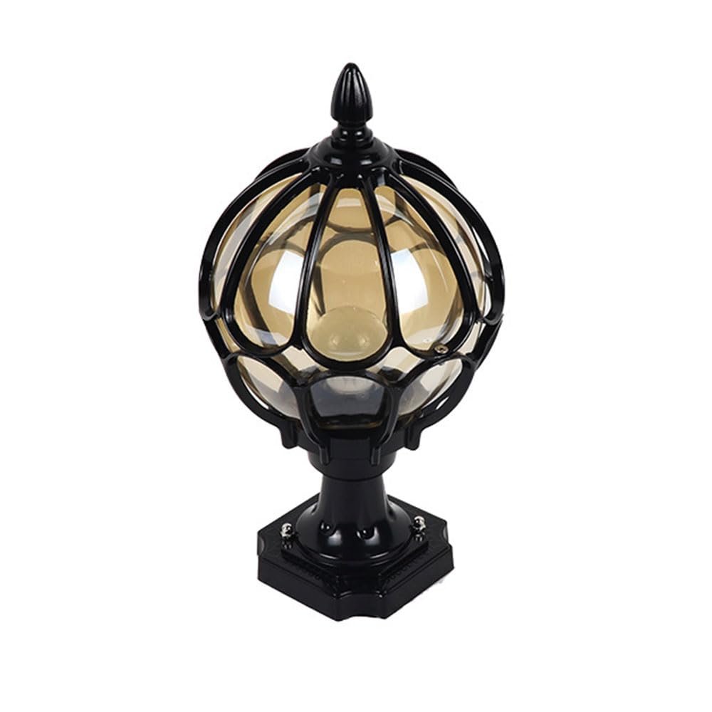 KUEYANB Waterproof Creative Villa Gate Light Fixture European-Style Courtyard Garden Pillar Light Modern Exterior Lamp Post Lantern Head for Entrance Corridor Terrace Die-cast Aluminum Column Lamp