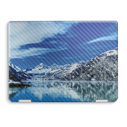 Image of MightySkins Carbon Fiber Skin Compatible with HP Spectre x360 14 inch (2022) Full Wrap Kit - Sky Lake | Protective, Durable Textured Carbon Fiber Finish | Easy to Apply | Made in The USA