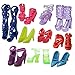 GIVBRO 10 Paia Bambole Scarpe Stage Miniatura Ragazze Donne Vestire Tacchi Alti Accessori Giocattolo Colore Casuale