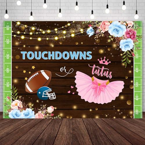 Toile de fond football américain 2,1x1,5m pour fête d'annonce du sexe