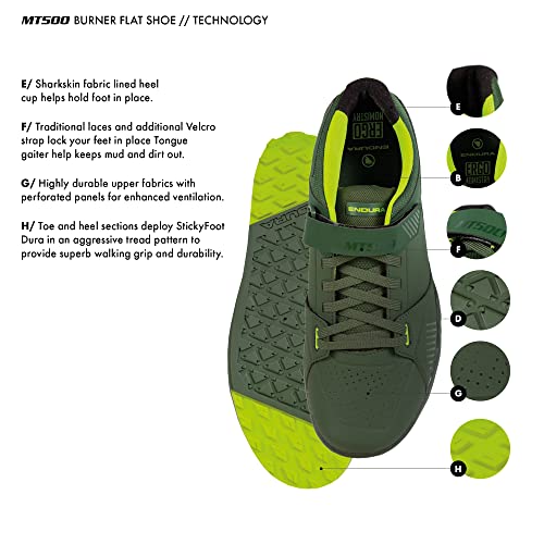 Endura Unisex-Adult MT500 Burner Mountain Cycling Flat Shoe4