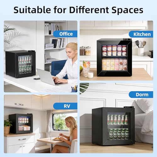 Image of Antarctic Star 35L Upright Ice Cream Storage Unit, Compact Vertical Design with Mechanical Temperature Control, (-10F to -18F), Small Capacity Cold Storage for Home /Office /Dormitory Use, 115V /60Hz