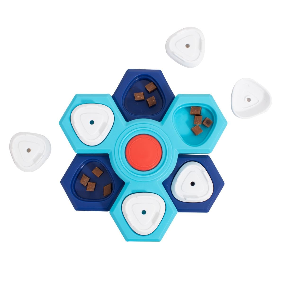 YöL Spinning Dog Puzzle Toy - Pet Puppy Treat Seeking - Reduces Boredom Anxiety Relief Interactive Stimulating Challenging Play Enrichment Problem Solving