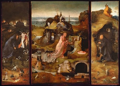Affiche le Jardin des délices de Hieronymus Bosch toile portrait décoration 60x90