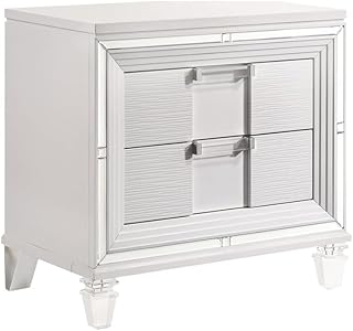 Picket House Furnishings Charlotte 2-Drawer Nightstand w/USB in White