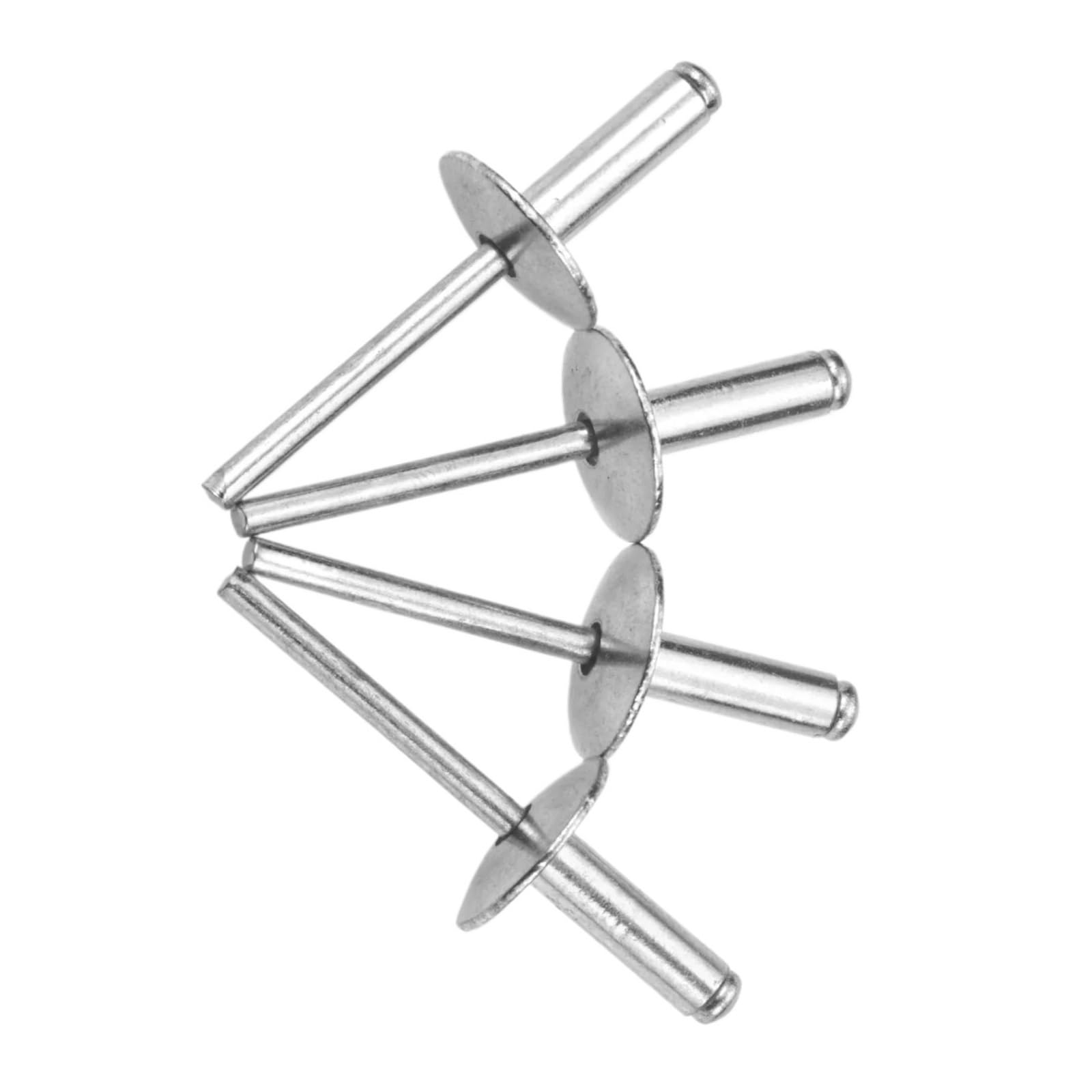 50/100 Uds. Remaches Ciegos De Brida Grande Kit Surtido De Aluminio Diámetro De Remache 5/8 16 Mm(100pcs,4.8X25mm)