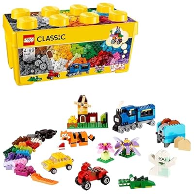 LEGO 10696 Classic Mittelgroße Bausteine-Box  Bausteine mit Aufbewahrungsbox für Kinder  Geschenk für Jungen und Mädchen ab 4 Jahren