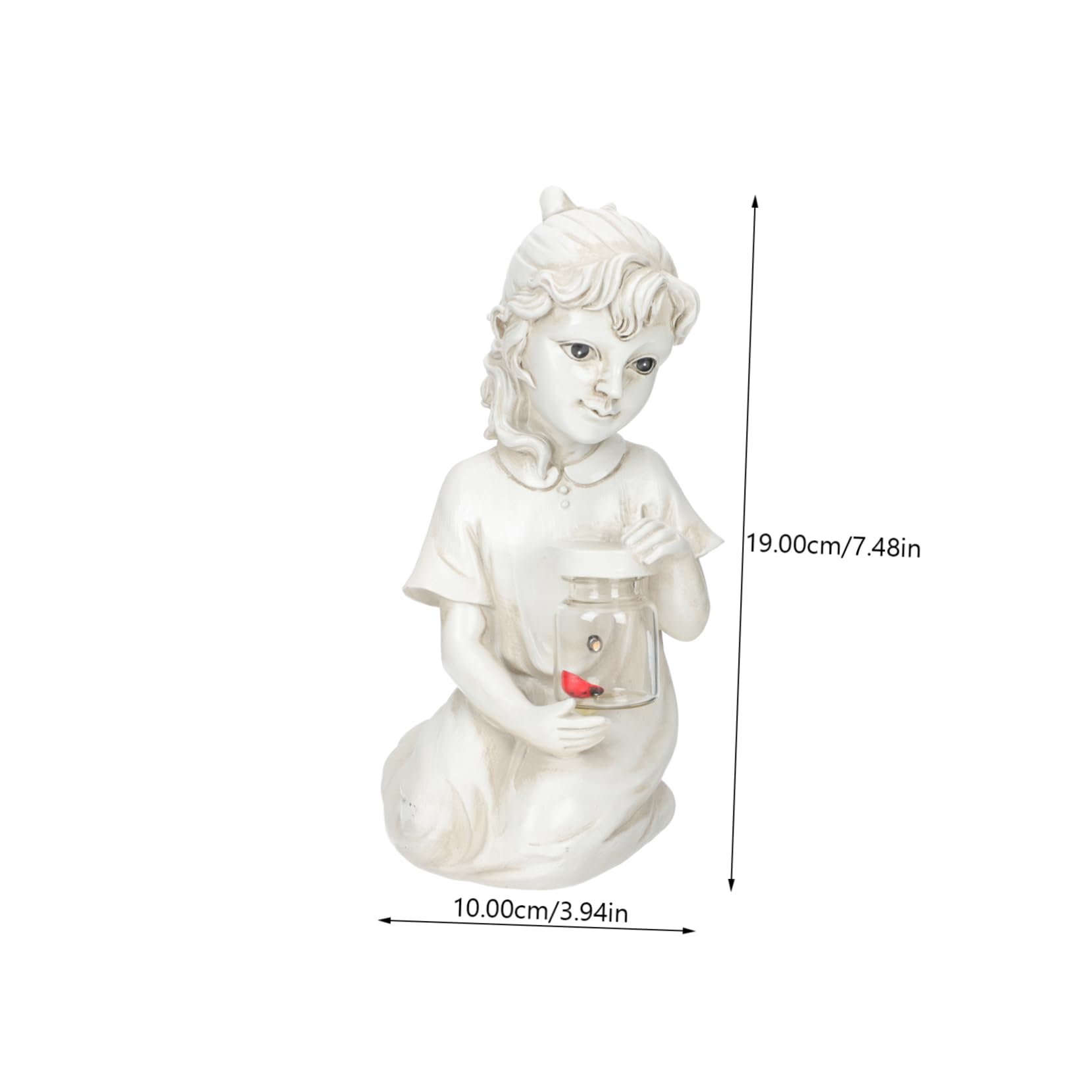 INOOMP Statua Decorativa per Esterno Notturna per Arredamento da Esterno