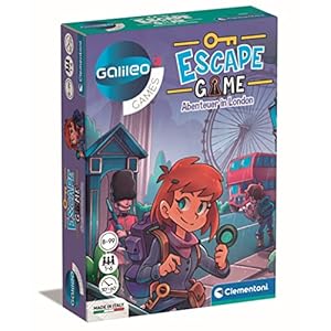 Clementoni Escape Game – Adventure in London – Exciting Board Game for Puzzle & Puzzles – Family Game with Clue Cards & Props from 8 Years 59269