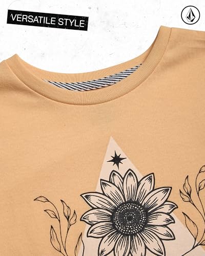 Volcom Girls Shirts - Casual Crewneck Short Sleeve Graphic Tee Trendy Tops - Breathable Girls Summer Clothes4