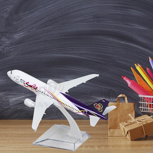 Image of Thai Airlines, diecast, Metal Aeroplane Scale Model Office only for Display, Size -16 cm-A320 (Thai)