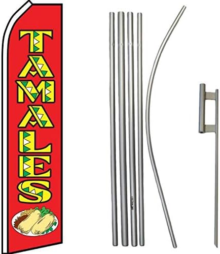 Tamales Super Flag & Pole Kit