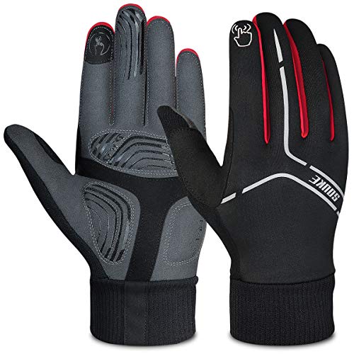 Souke Sports Guantes de Ciclismo,Guantes MTB,Antideslizante Pantalla Táctil, Adecuado para Ciclismo de Montaña,Todo el Vehículo de Terreno, Antideslizante Gruesa Cover