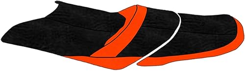 BlackTip Jetsports Funda de asiento prémium compatible con Yamaha GP1800, VXR 2015-2018 (negronaranja)