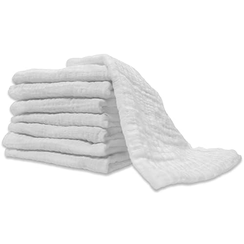 Body Linen Paños faciales de muselina para uso profesional o doméstico. Tejido de muselina 100% algodón súper suave. Perfecto para aplicar, cubrir y