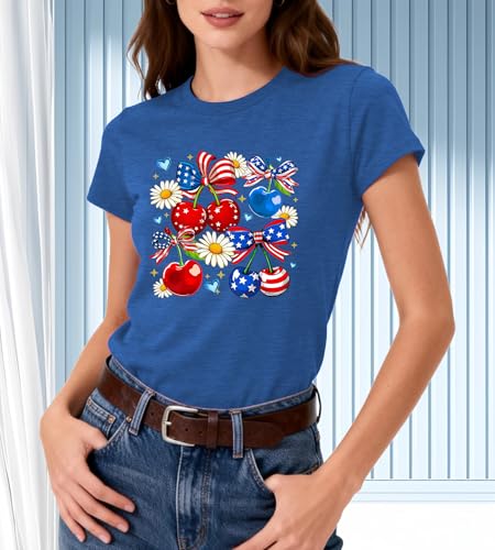 Image of 4th of July Floral American Flag Tank Top for Women Patriotic Sleeveless Apparel