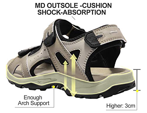 Image of CAMEL CROWN Comfortable Hiking Sandals for Women Waterproof Sport Sandals for Walking Beach Water with Arch Support