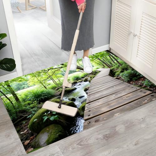 Paillasson forêt déco nature tapis intérieur de qualité