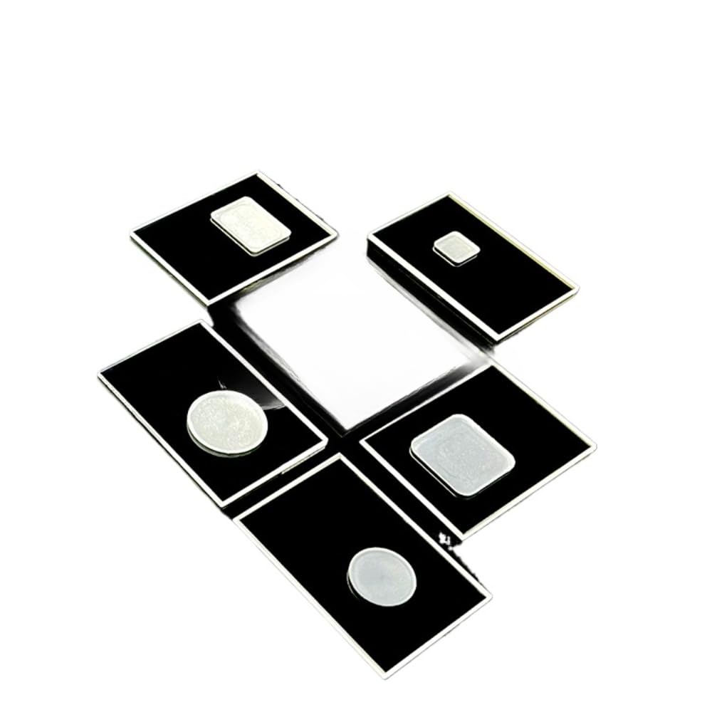 5PCS quartz glass sheet perforated slotted sample stage sample cell XRD sample holder special-shaped quartz sheet (Quartz 50 * 35 * 2 (square groove 20 * 20 * 1))