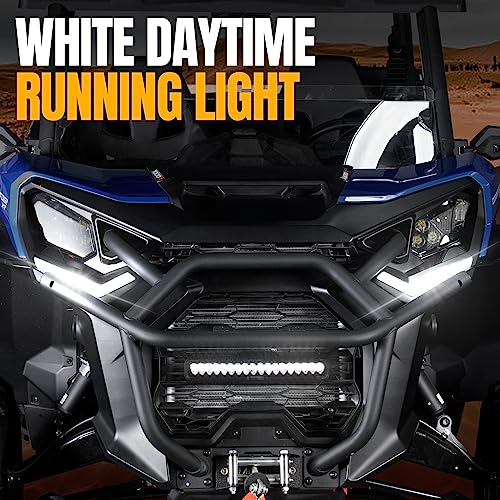 A & UTV PRO Front LED Turn Signal Daytime Running Lights for Can am Defender/Defender Max 2020 2021 2022 2023 / Commander 2021 2022 2023, DRL Turn Signal with Yellow Flashing Light Accessories, 2PCS by A & UTV PRO - Image 3