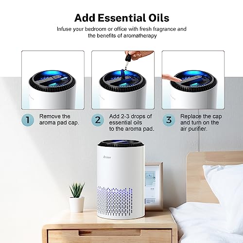 AROEVE MK01 Air Purifier Pad Replacement Essential Oil Replacement 20 Pack