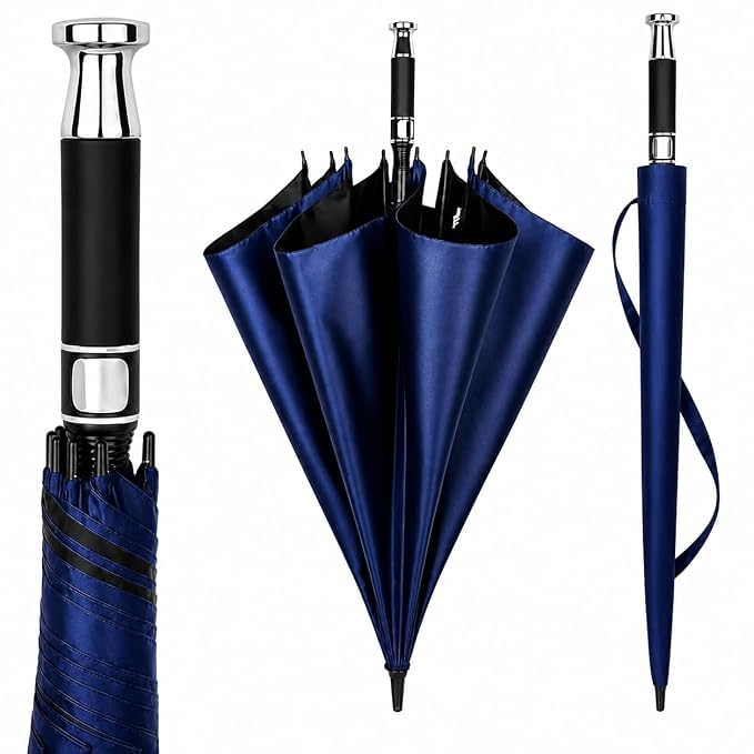 Image of Premium Auto Open 47 inch Big Size Umbrella for Men & Women | Windproof & UV Protection Umbrella With Strong Frame and Comfortable Grip Handle