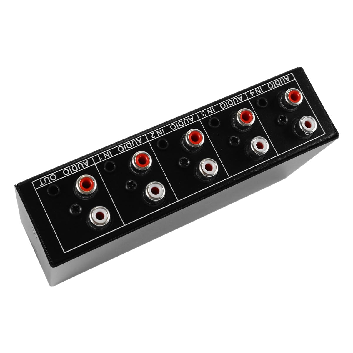 Commutateur Audio auxiliaire 4 entrées 1 Sortie, sélecteur Audio stéréo 4x1 Passif 3,5 mm Aux G/D RC-A, boîtier de Commutation Audio analogique