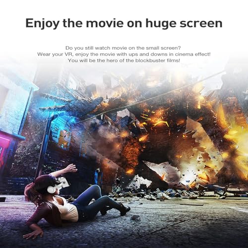 Image of BG21 VR Headset Virtual Reality Glasses with Stereo Headphones 3D Glasses Helmets Support 4.7-6.0 inch Large Screen Smartphone with Controller