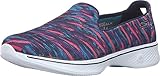 Skechers Performance Women's Go Walk 4 Electrify Walking Shoe, Navy/Multi, 10 M US