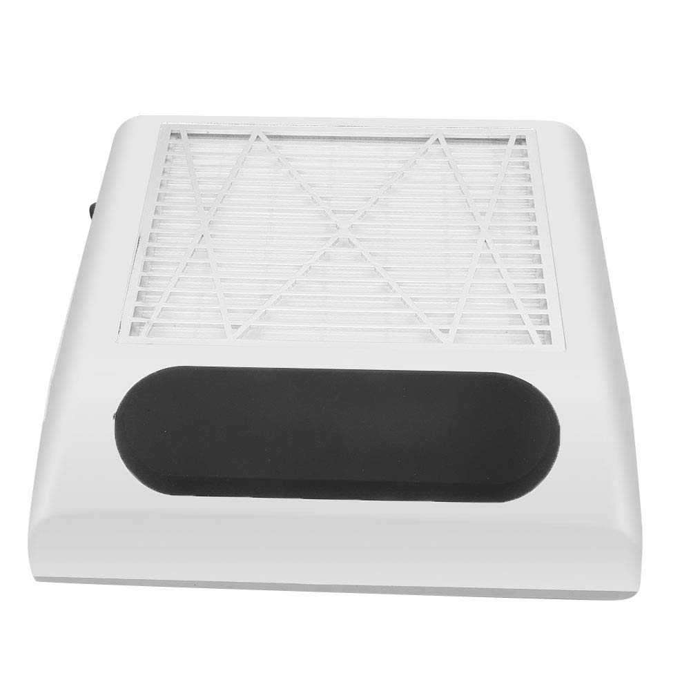 80W Collettore di polveri per unghie Forza di aspirazione forte Polvere per macchine sottovuoto per raccolta polveri(EU Plug-Argento)