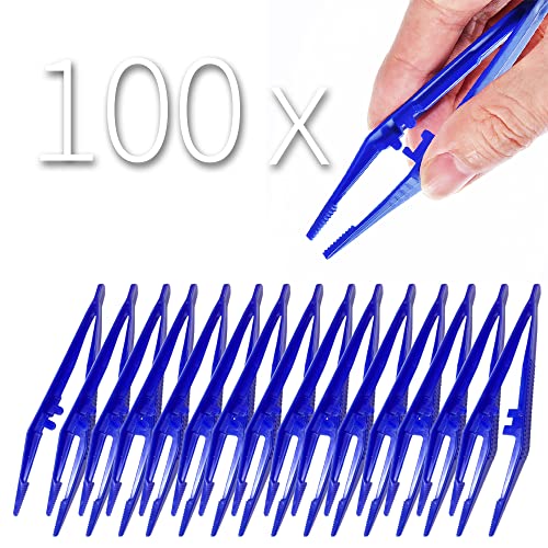 First Aid Tweezers, Plastic Tweezers, Disposable Forceps For Medical, Crafts, Dressing, Gauze, Lab, School, Elementary Science #TOP14