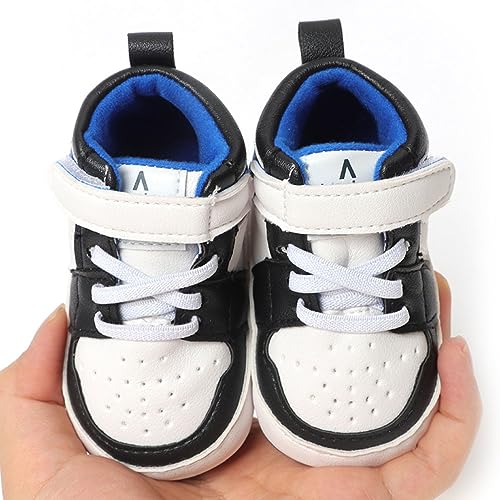 Image of Clowora Unsex Baby Shoes Boys Girls Infant Sneakers Non-Slip Soft Rubber Sole Toddler Crib First Walker Lightweight Shoes