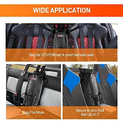 Bolsa de almacenamiento central para UTV, bolsa de herramientas entre asientos para Kawasaki KRX 1000, Teryx 4 y accesorios para Mule (Negro) miniatura 5